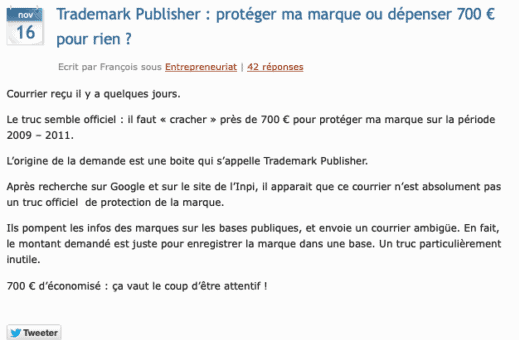 Arnaque au dépôt de marque : comment éviter de se faire plumer
