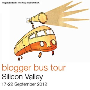 the Orange Silicon Blogger Bus tour