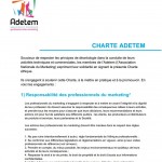 Charte éthique de l'Adetem Charte de l'éthique de l'Adetem