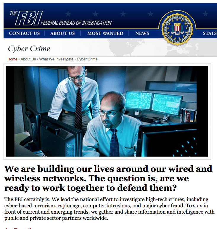 Streaming - FBI cyber crime