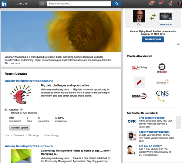 Visionary marketing Linkedin