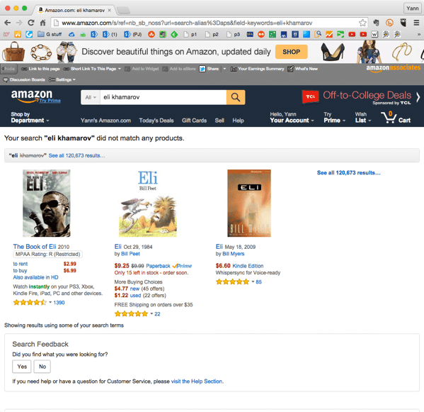 Eli khamarov amazon