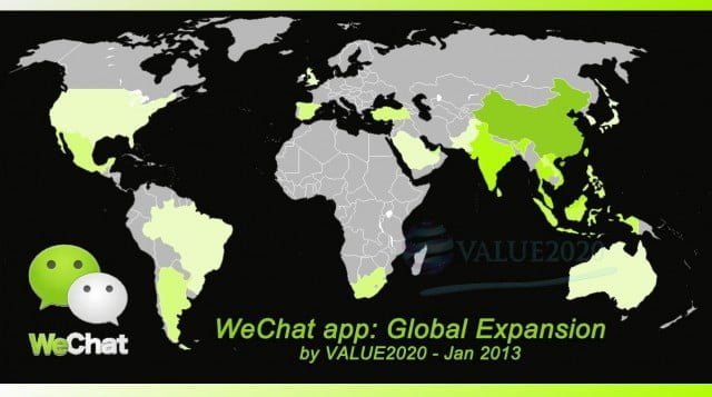 WeChat in the world