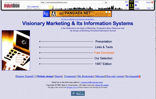 The 1996 version of Visionary Marketing .png information Superhighway - the early version of Visionary Marketing