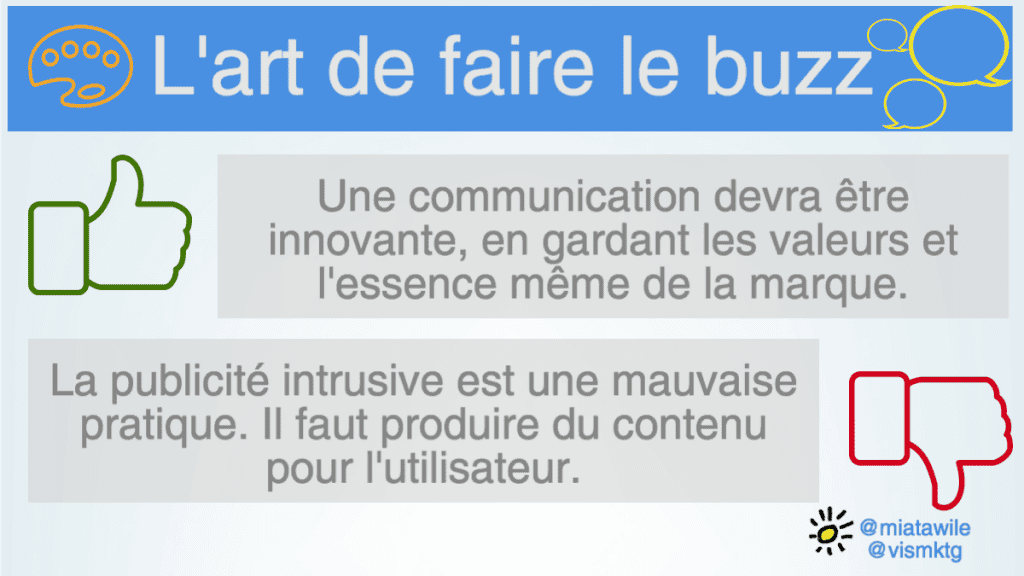 L'art de faire du buzz
