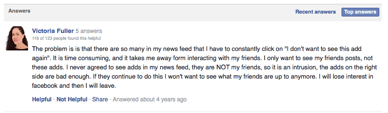 Facebook news feed