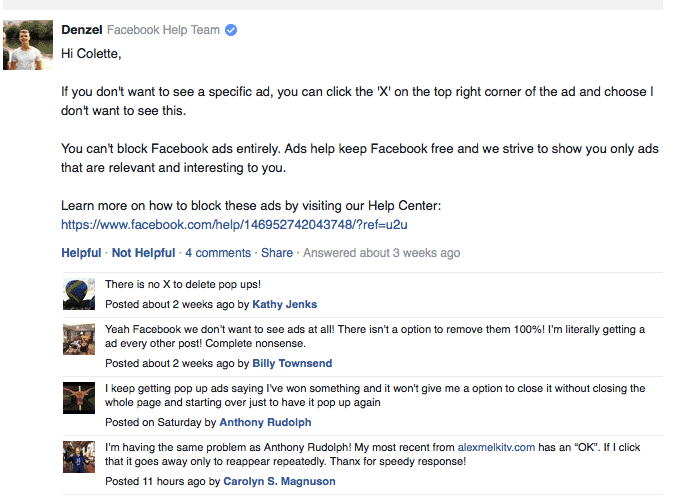 Facebook news feed