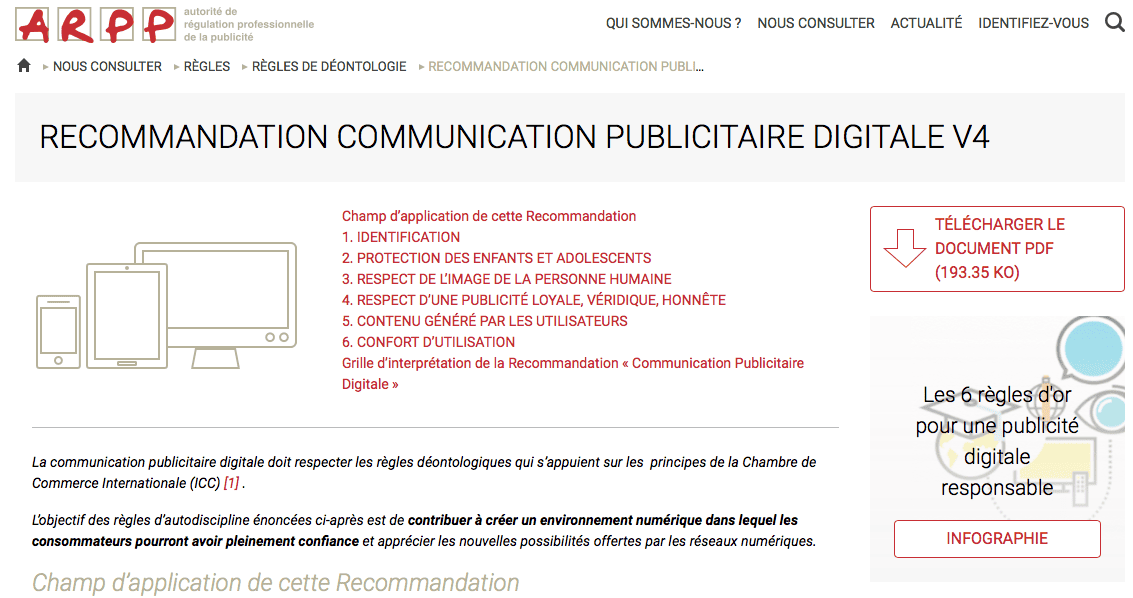 Les recommandations de transparence de l'ARPP