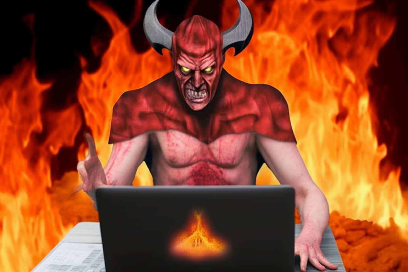Comment Excel, ce logiciel si sympathique a-t-il pu devenir le pire logiciel de la planète entreprise ? Demandez à ses utilisateurs qui en usent et abusent - cette image est un délire réalisé avec Midjourney