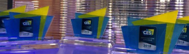 2 des 5 récompenses remportées au CES de 2018 par la souris LEXIP et sa rétro innovation
