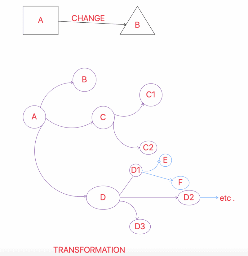 transformation vs change