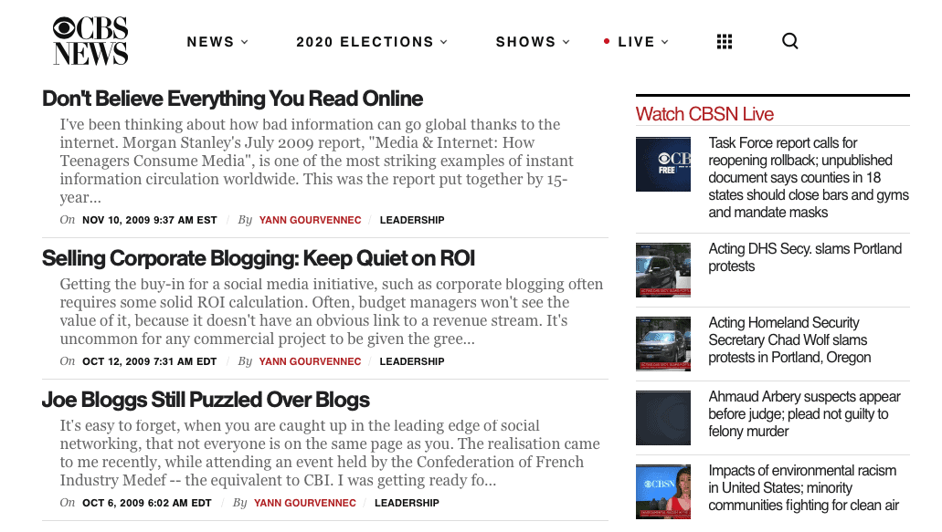 CBS News - Fake News