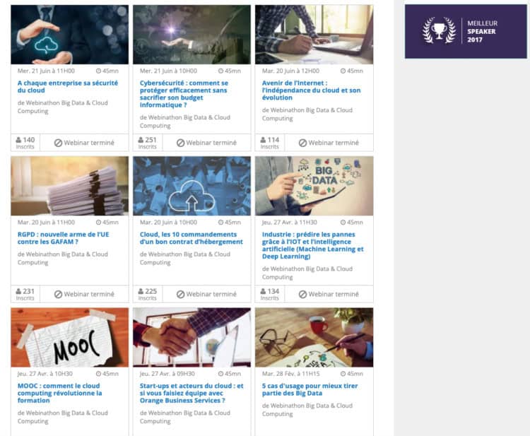 webinathon - replay webinaires