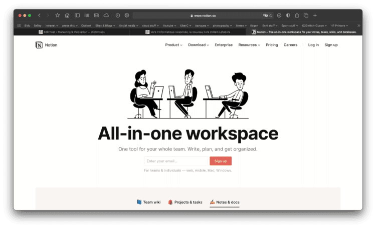 low code no code Notion, le couteau suisse du développement tout-en-un