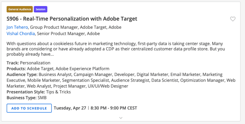 Adobe Marketing personalisation