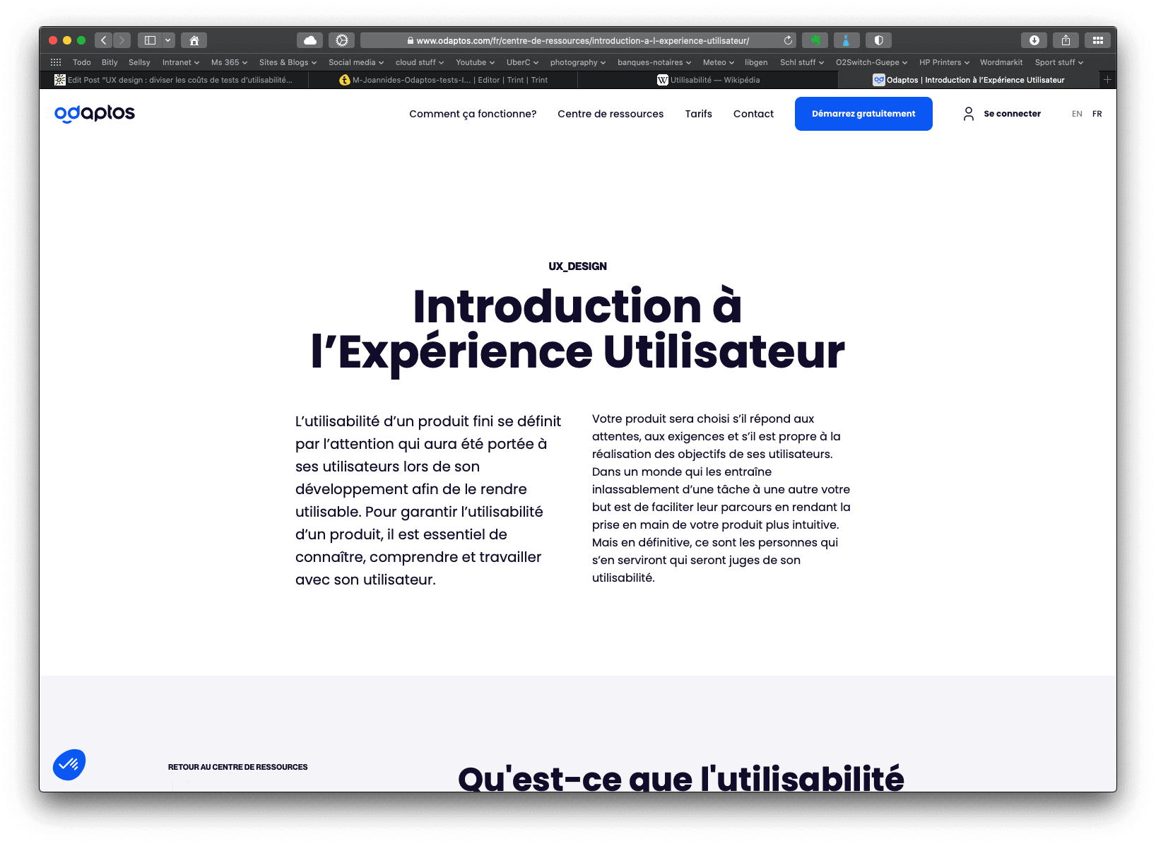 UX design guide d'utilisabilité