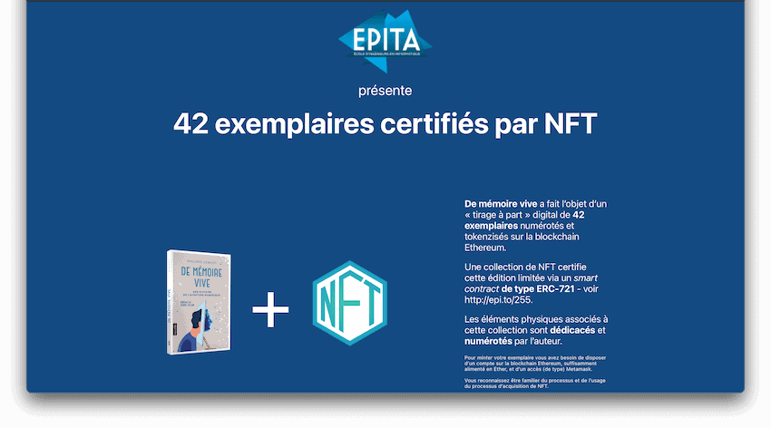 NFT et bouquin