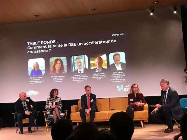 Table-ronde organisée lors de la soirée Top 250 le 16 novembre 2022 par Numeum : Comment faire de la RSE un accélérateur de croissance ?