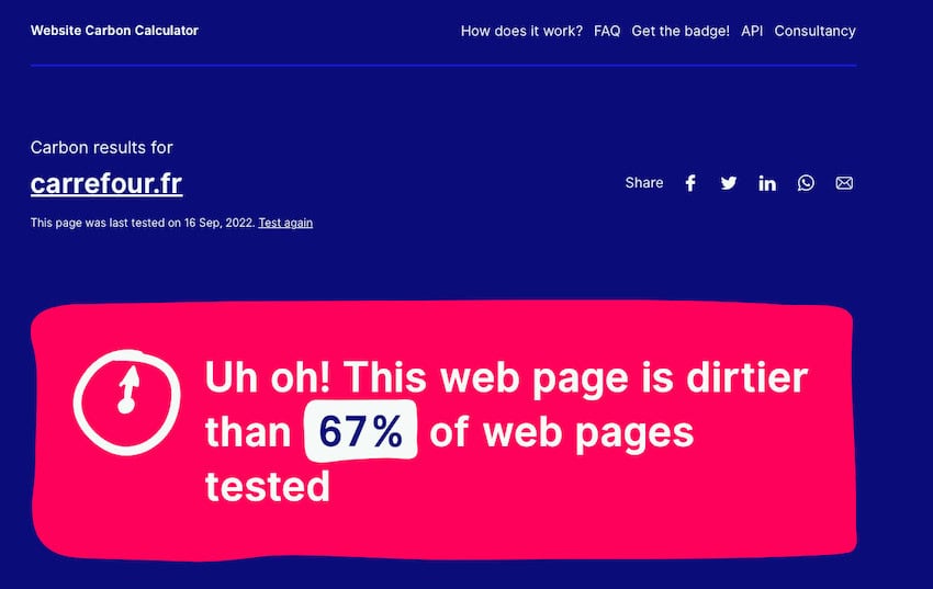 Eco conception de site Web
