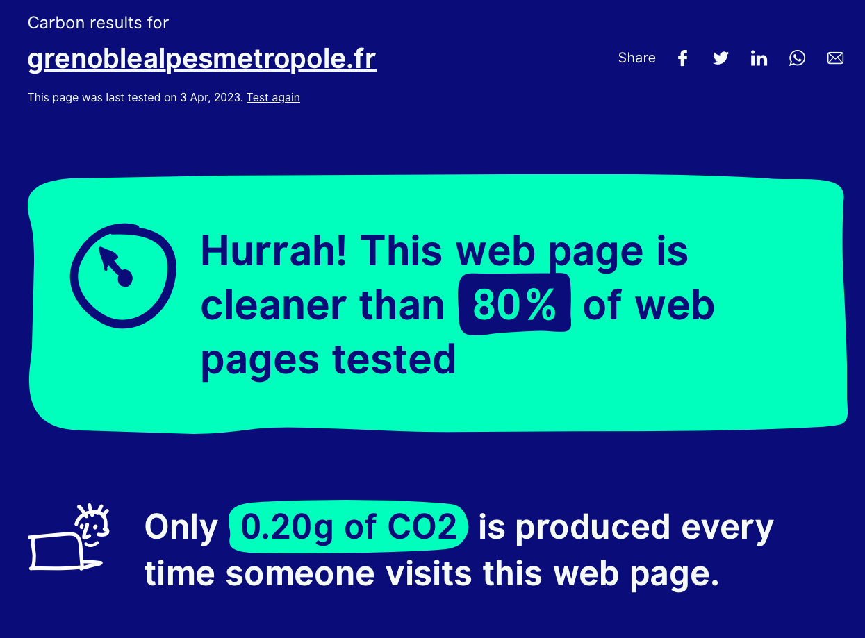 Eco conception Web : Grenoble montre l'exemple