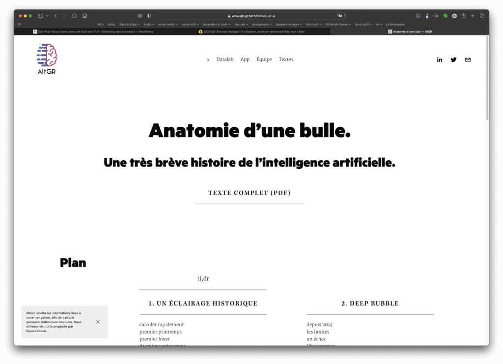 Anatomie d'une bulle de l'IA