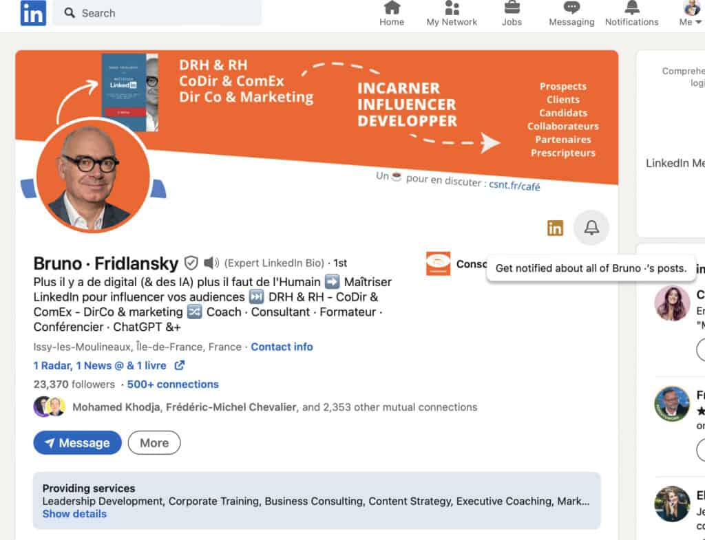 LinkedIn's new features