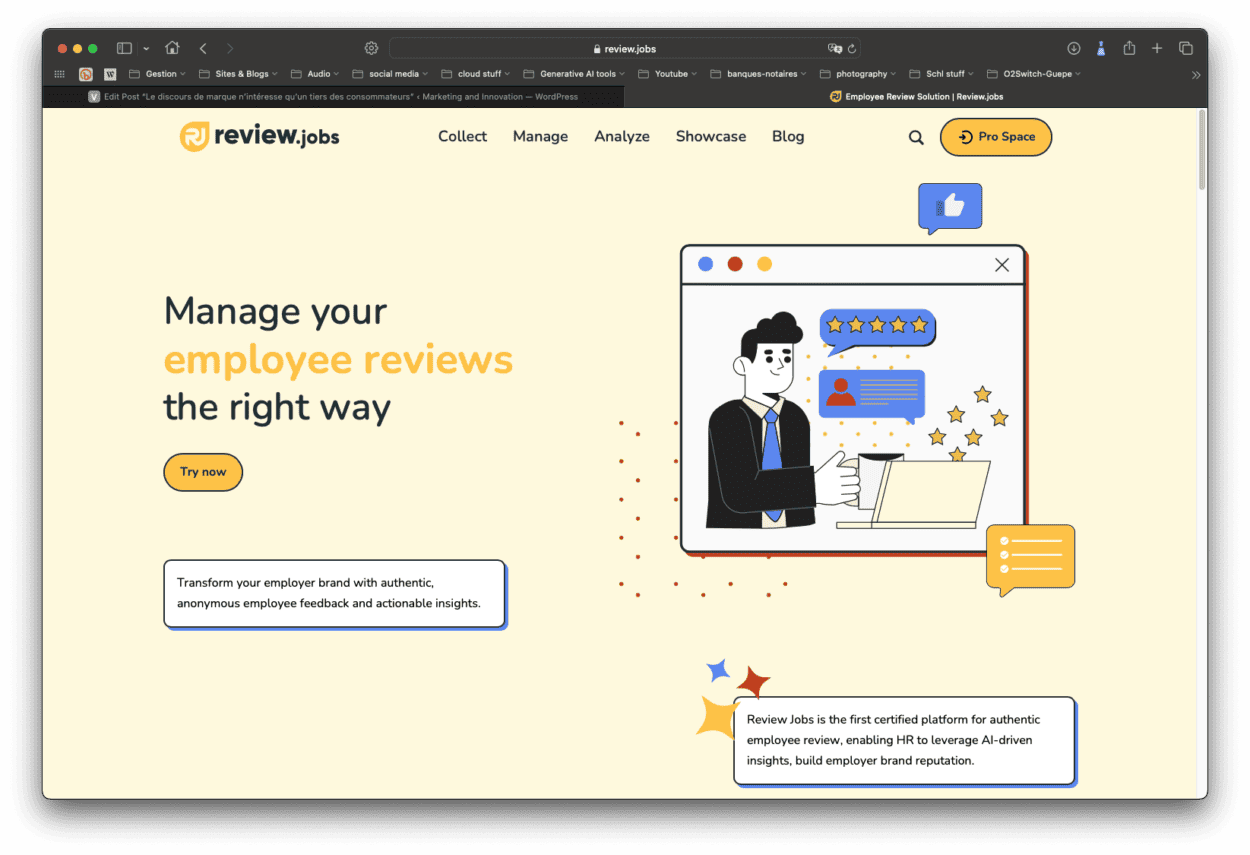 The Review.jobs platform launched by Custplace